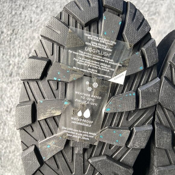 UGG Shasta TALL Gore-TEX Leather Boot Size 10 Men = 11 Women White Black 1151850 - Picture 7 of 7